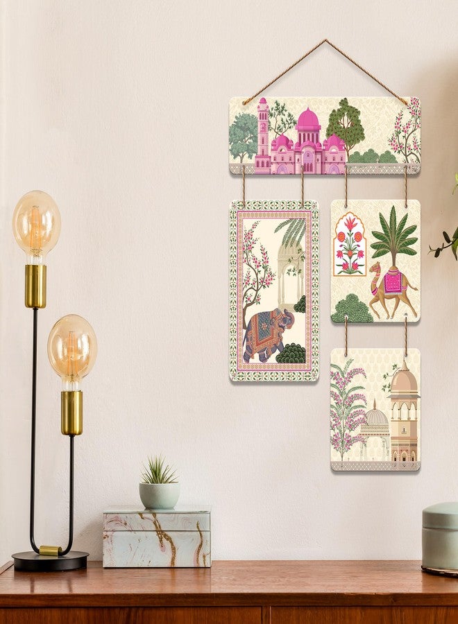 Artvibes Royal Fort And Rides Moder Art Decorative Wall Art MDF Wooden Wall Hanger for Home | Room Decoration | Handcrafted Art | Aesthetic Wooden Decor | Artworks Hangings | Ideal Gifts (WH_6533N) - Image 2